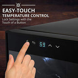 Ivation 12 Bottle Compressor Wine Cooler Refrigerator with Lock