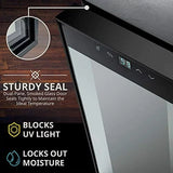 Ivation 12 Bottle Compressor Wine Cooler Refrigerator with Lock