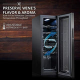 Ivation 12 Bottle Compressor Wine Cooler Refrigerator with Lock