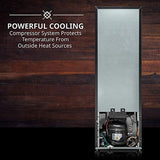 Ivation 12 Bottle Compressor Wine Cooler Refrigerator with Lock